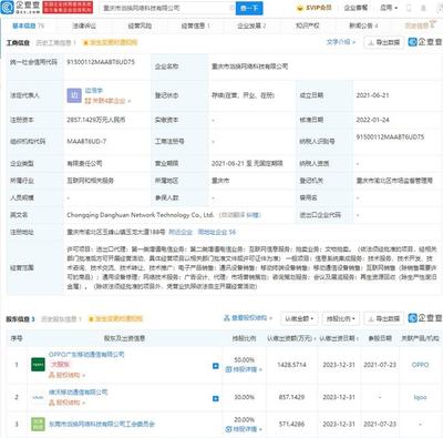 vivo 投資 OPPO 關聯公司，持股 30% 布局第二類增值電信業務